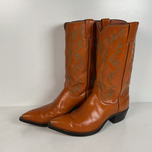 Vintage Justin Fort Worth Cowboy Boots | X Toe | 1960s-1970s | Men’s 9 D