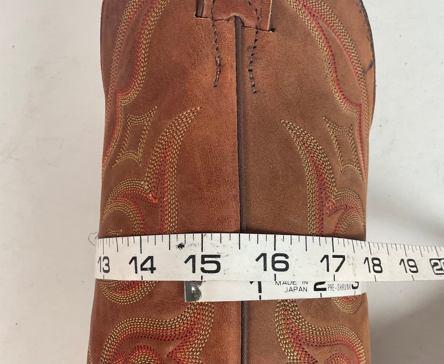 Justin Elephant Cowboy Boots 9.5 D Exotic USA Made Exotic