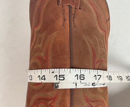 Justin Elephant Cowboy Boots 9.5 D Exotic USA Made Exotic