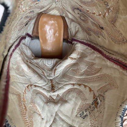 Tony Lama Bullhide Buckaroo Boots | USA Made | Collar Overlay | Men’s 9.5 EE