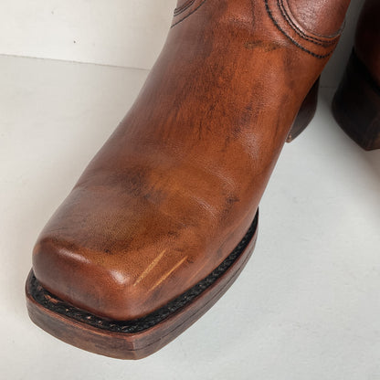 Vintage Sears Chunky Campus Boots 10.5 D USA Made Cutter Toe