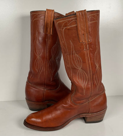 Vintage Frye Cowboy Boots | Black Label | Rancher | 1970s | Men’s 11 D