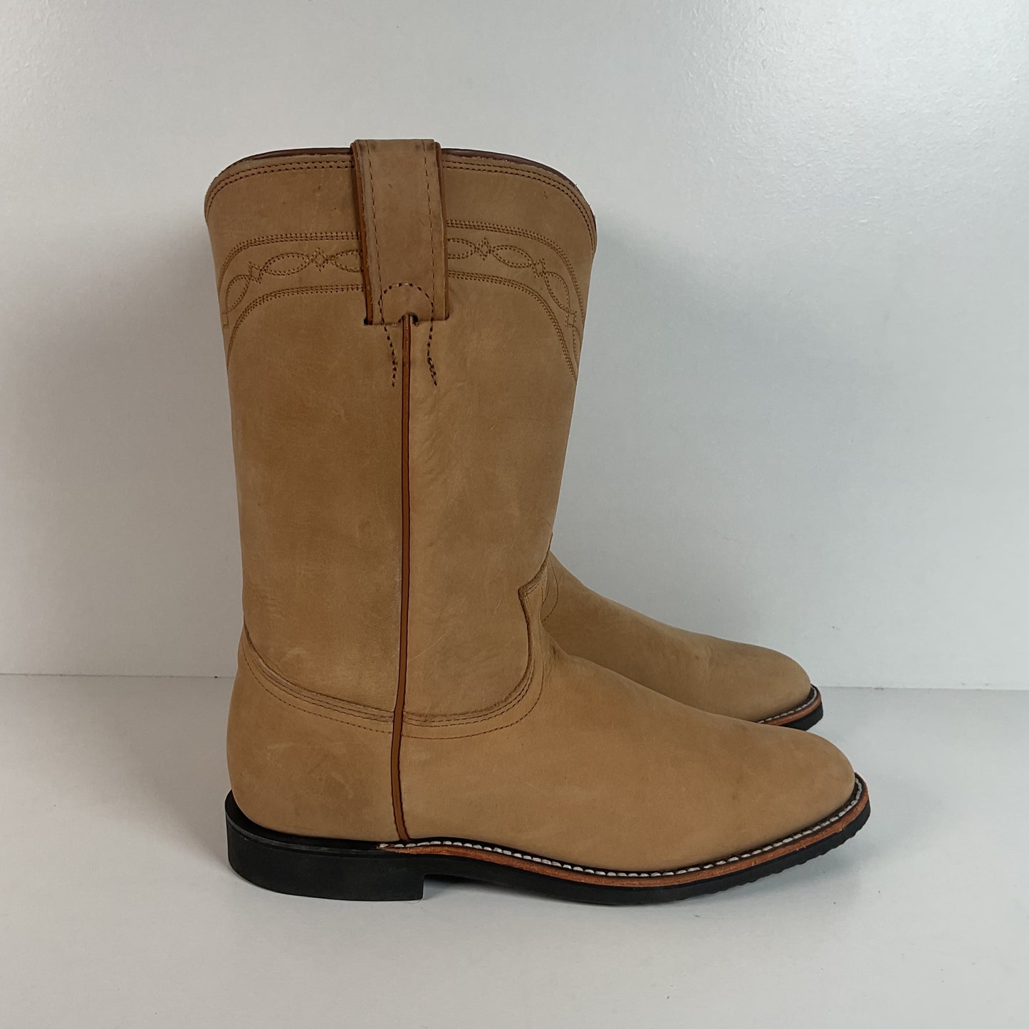 Justin Elk Skin Roper Boots | Tekno Crepe | USA Made | Women’s 7 B