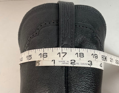 Lucchese Majestic Black Roper Boots 14 EE