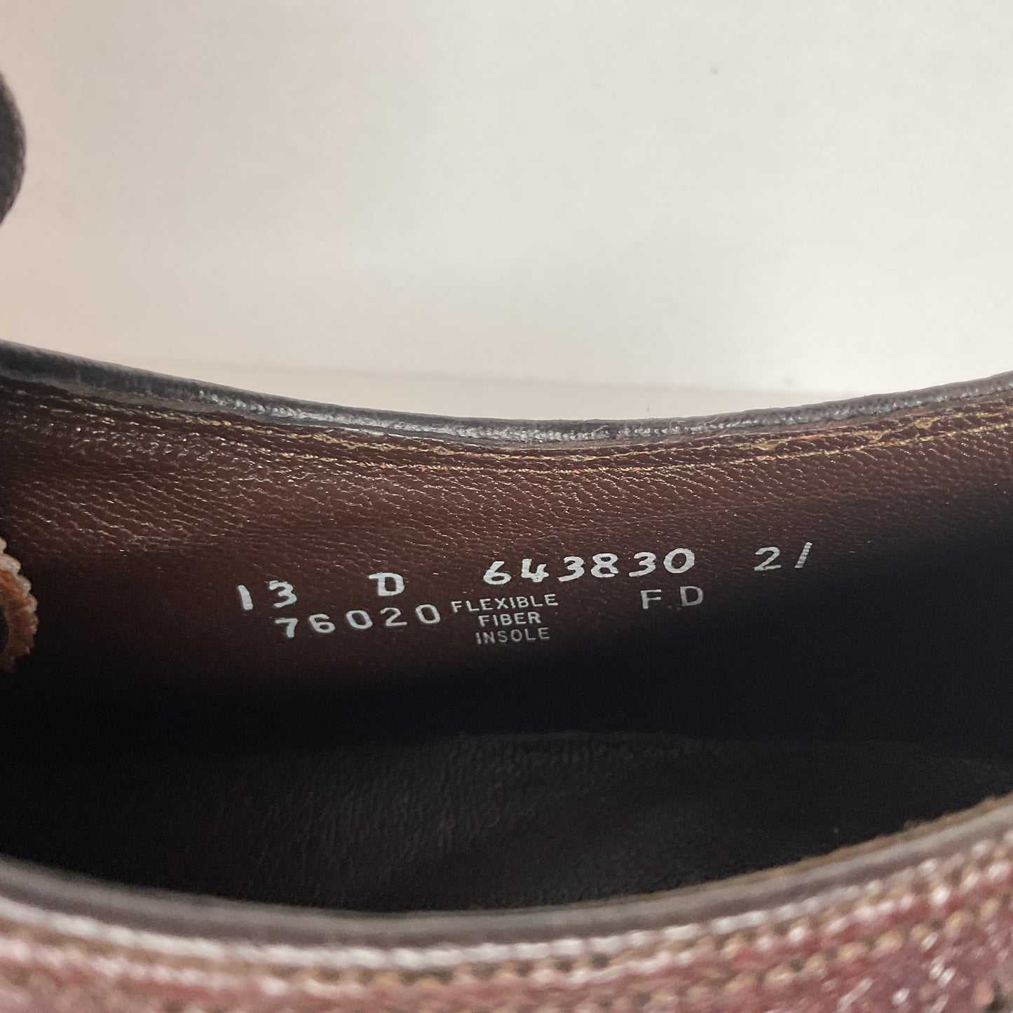 Vintage Florsheim Derby Shoes | Brogued | Longwing | 13 D