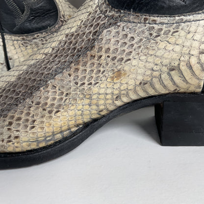 Vintage Tony Lama Water Snake Cowboy Boots | Snakeskin | Men’s 8.5 D