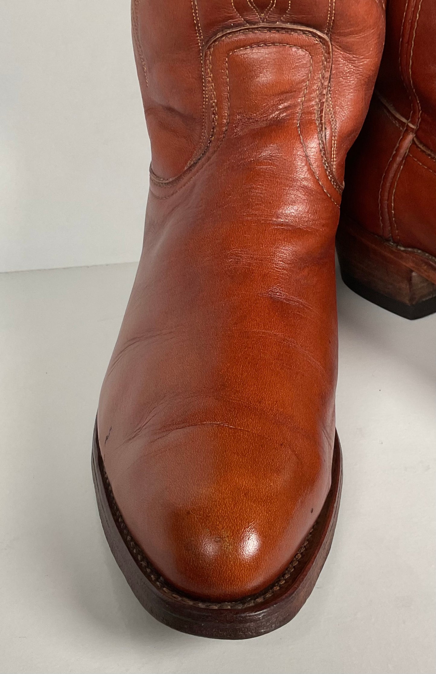 Vintage Frye Cowboy Boots | Black Label | Rancher | 1970s | Men’s 11 D