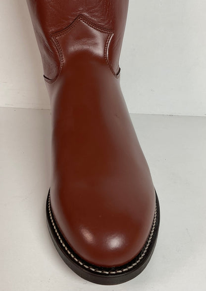 Justin Roper Boots | Brown Calfskin | USA Made | Men’s 8.5 E