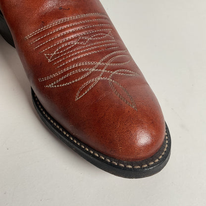 Vintage Tony Lama Cowboy Boots | Chocolate Cow | Men’s 7.5 C | Women’s 8.5