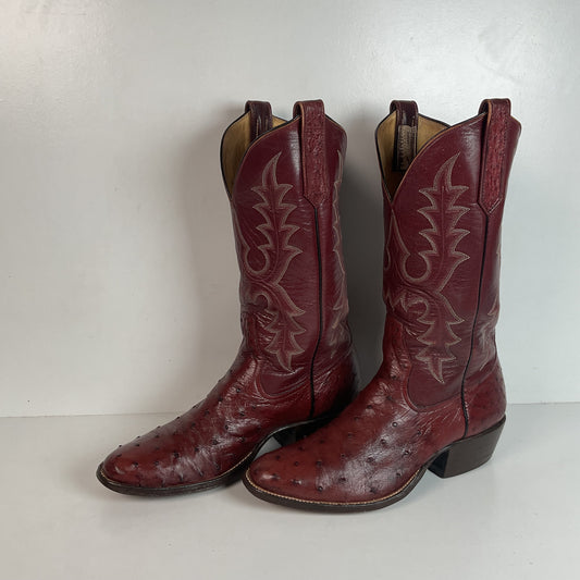 Rios Of Mercedes Full Quill Ostrich Cowboy Boots Men’s 8 | Women’s 9 Exotic