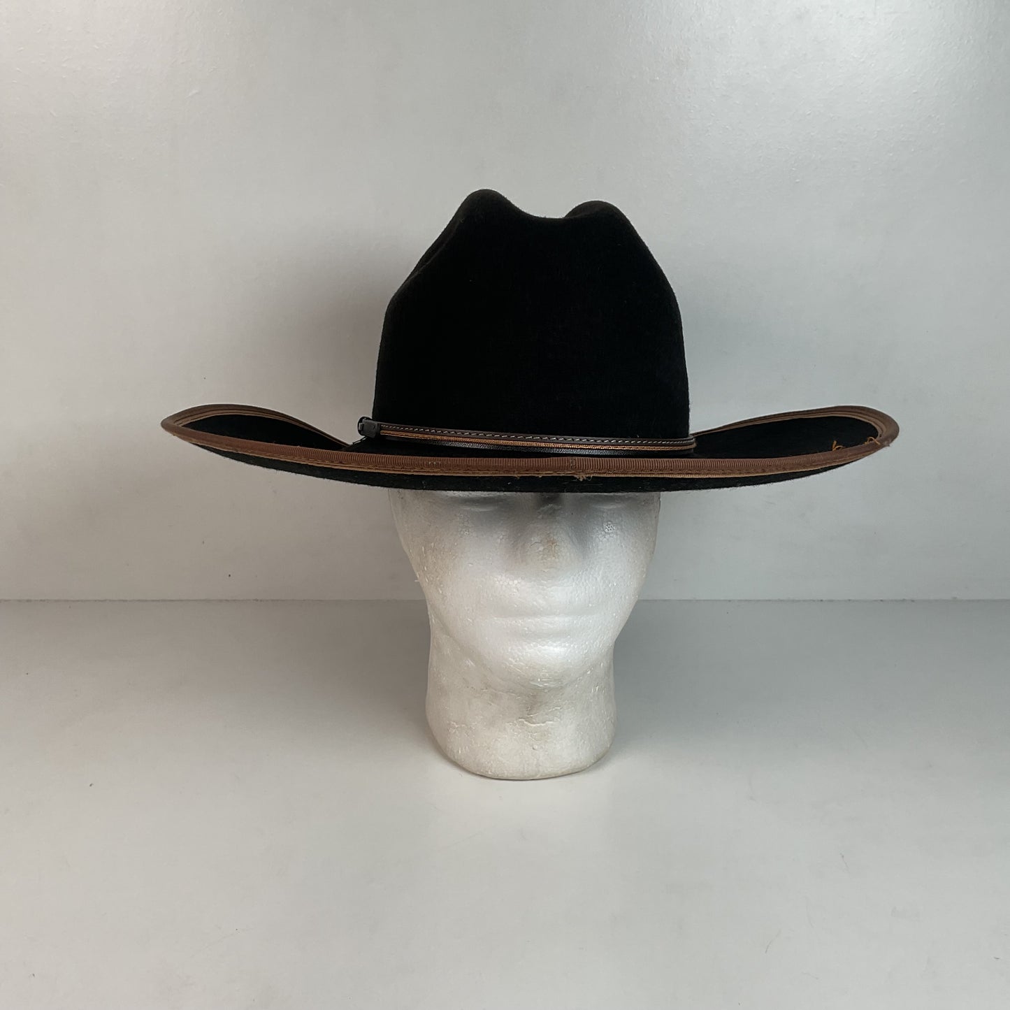 Vintage Stetson Cowboy Hat Black Felt XXX USA Made