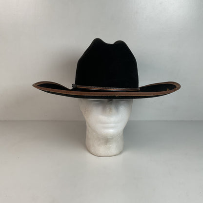 Vintage Stetson Cowboy Hat Black Felt XXX USA Made
