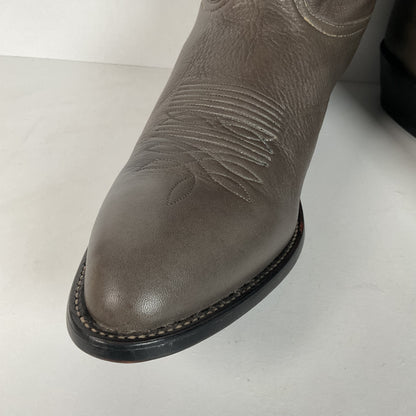 Vintage Nocona Bull Shoulder Cowboy Boots | USA Made | Grey | Men’s 12 D