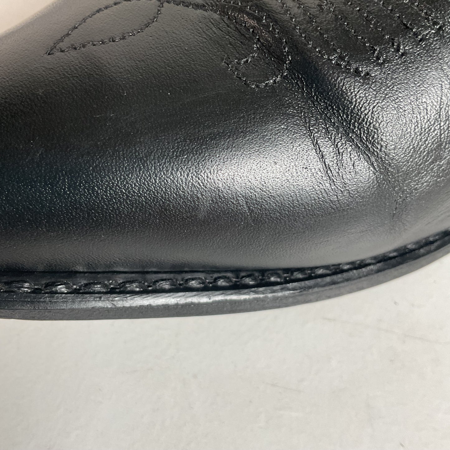 Acme Pee Wee Cowgirl Boots 10 M Tooled Tulip Inlay