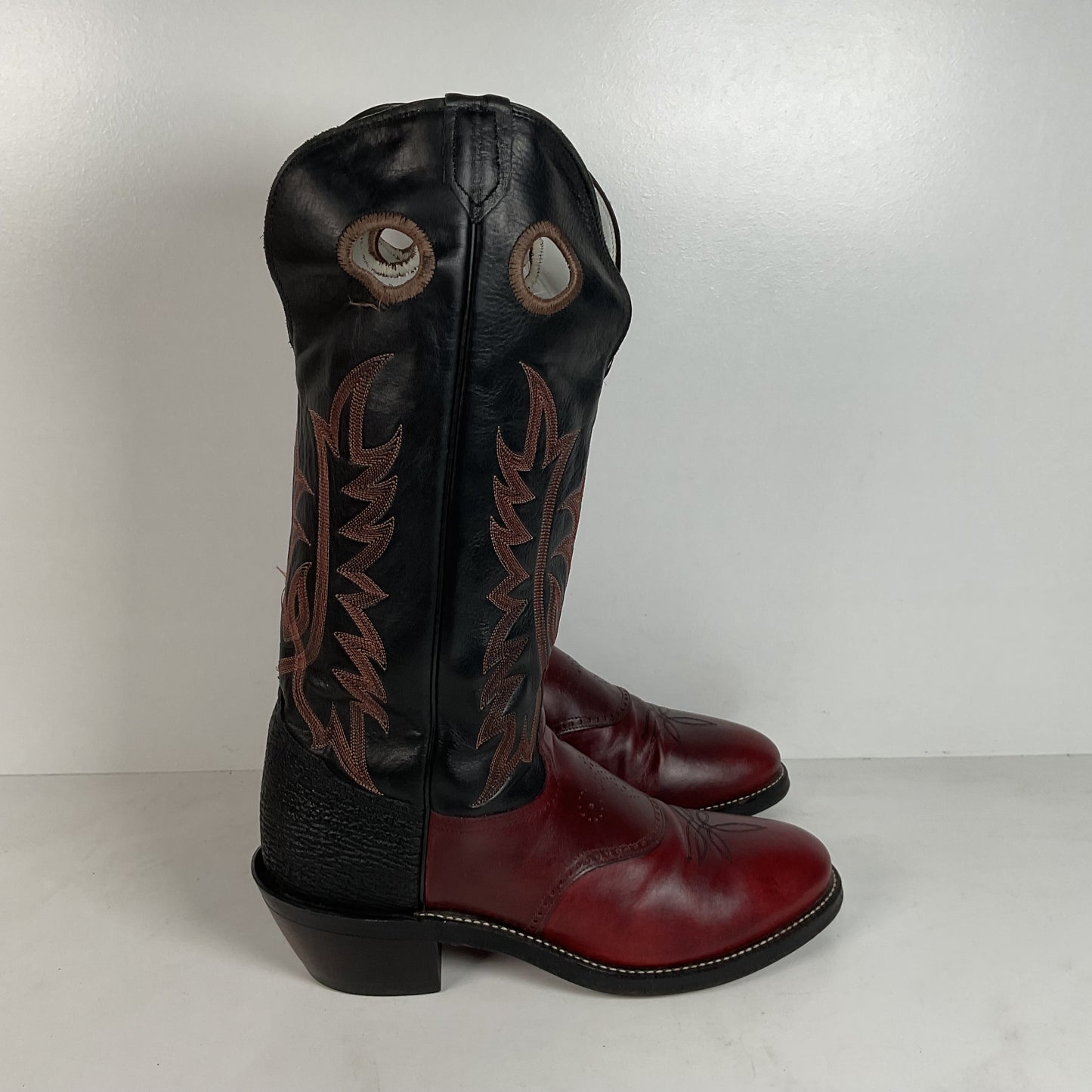 Tony Lama Renegade Buckaroo Boots | Shark Skin Heel | Exotic | USA Made | 13 B