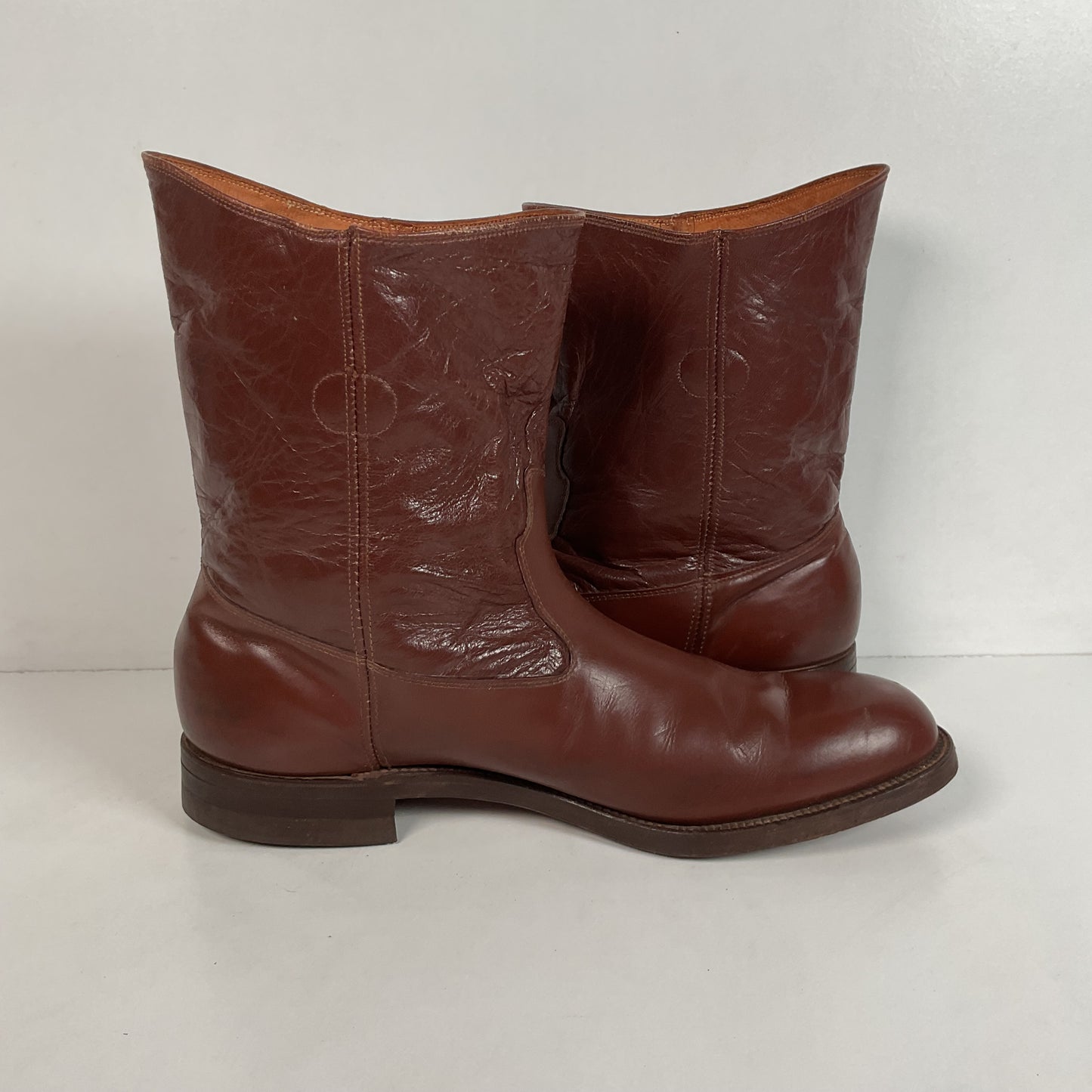 Vintage Jarman Cloth Pull Military Style Boots 11 Narrow 1940s