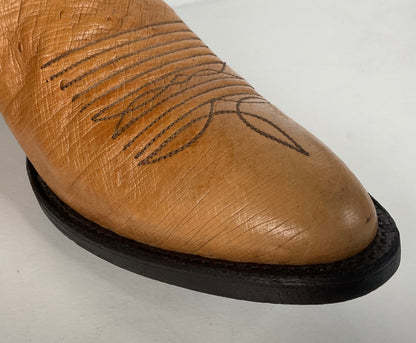 Vintage Panhandle Slim Cowboy Boots | Ostrich Leg & Smooth | Set of (2) | 8 D