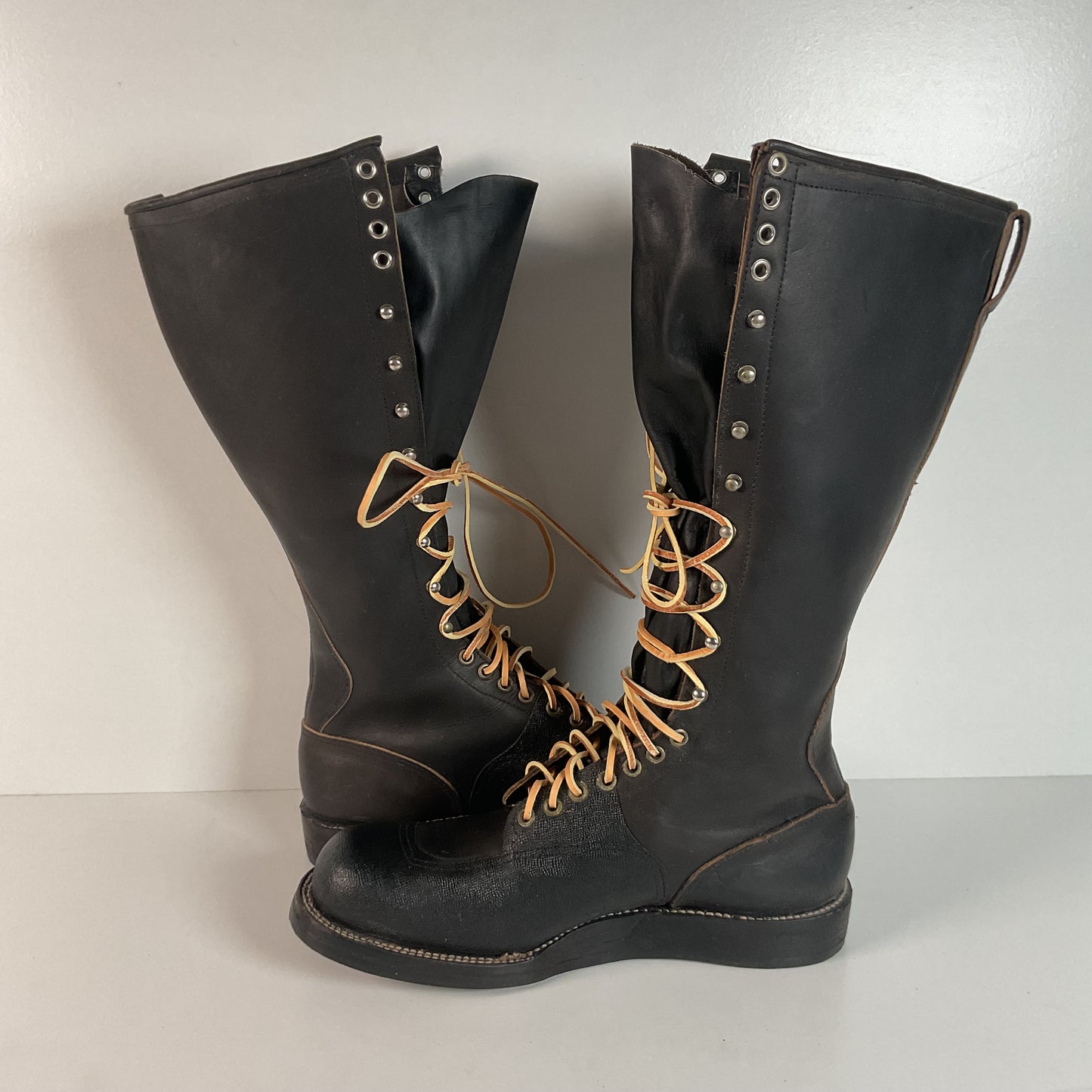 Vintage Chippewa Linesman Boots | 60s Era | USA Made | 10 E