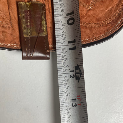 Vintage 1960s Cowtown Cowboy Boots 12 D Chocolate Brown