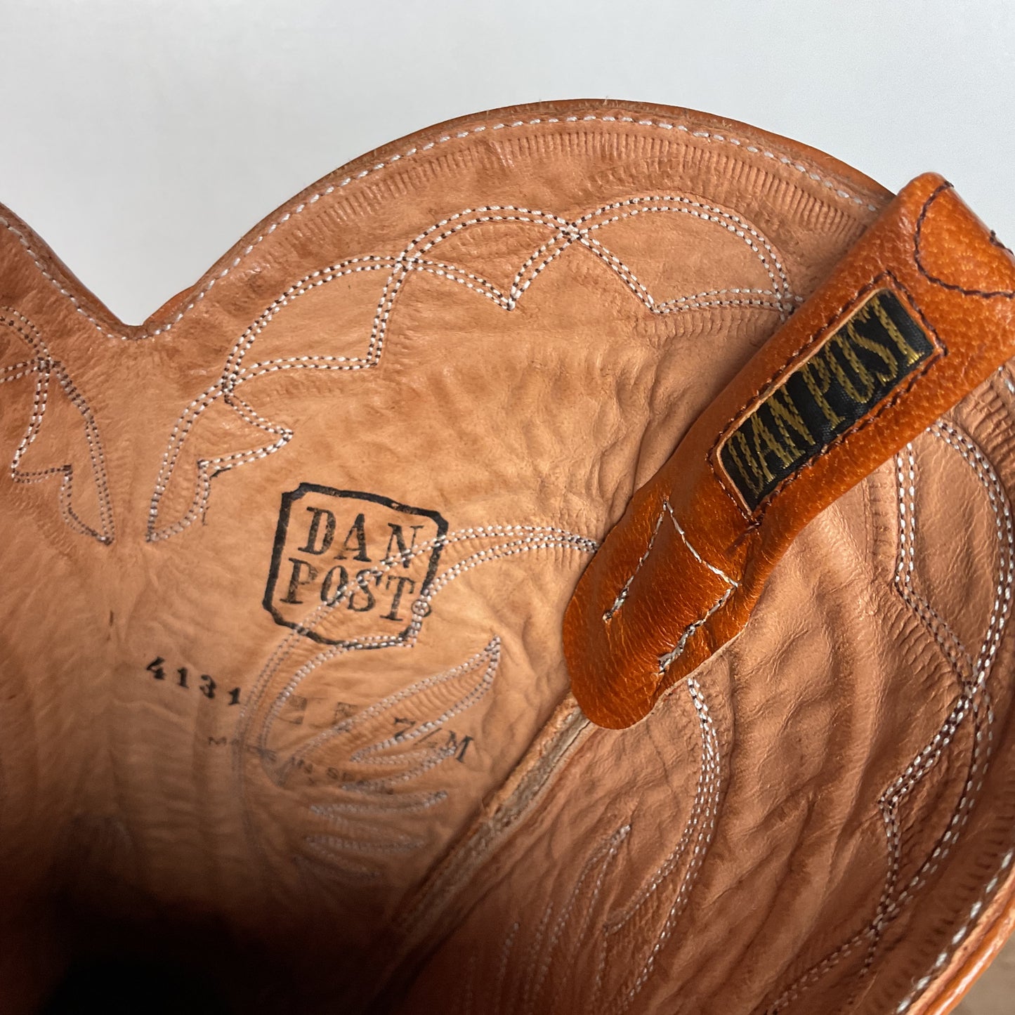 Vintage Dan Post Cowgirl Boots | Spanish Collection | Stacked Heel | Women’s 7.5