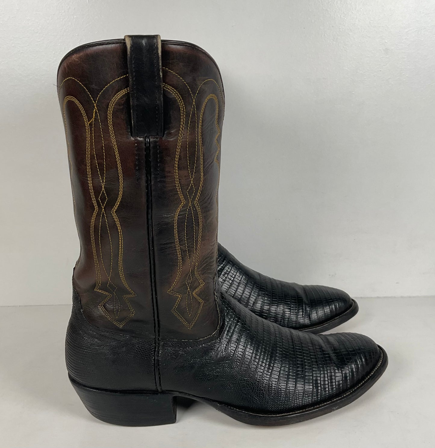 Vintage Rocky Carroll Cowboy Boots | Teju Lizard | Custom | Men’s 10