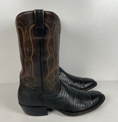 Vintage Rocky Carroll Cowboy Boots | Teju Lizard | Custom | Men’s 10