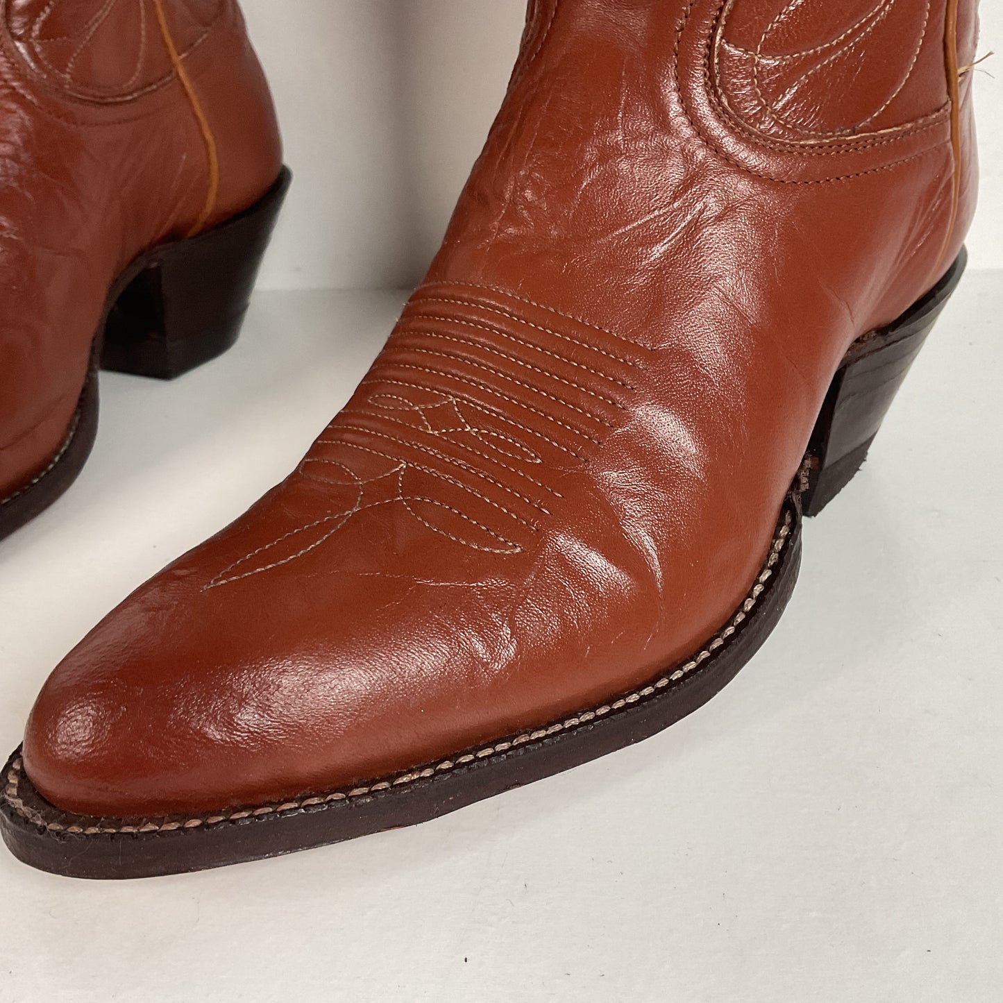 Vintage Tony Lama Cowgirl Boots | Brown | Men’s 5 B | Women’s 6
