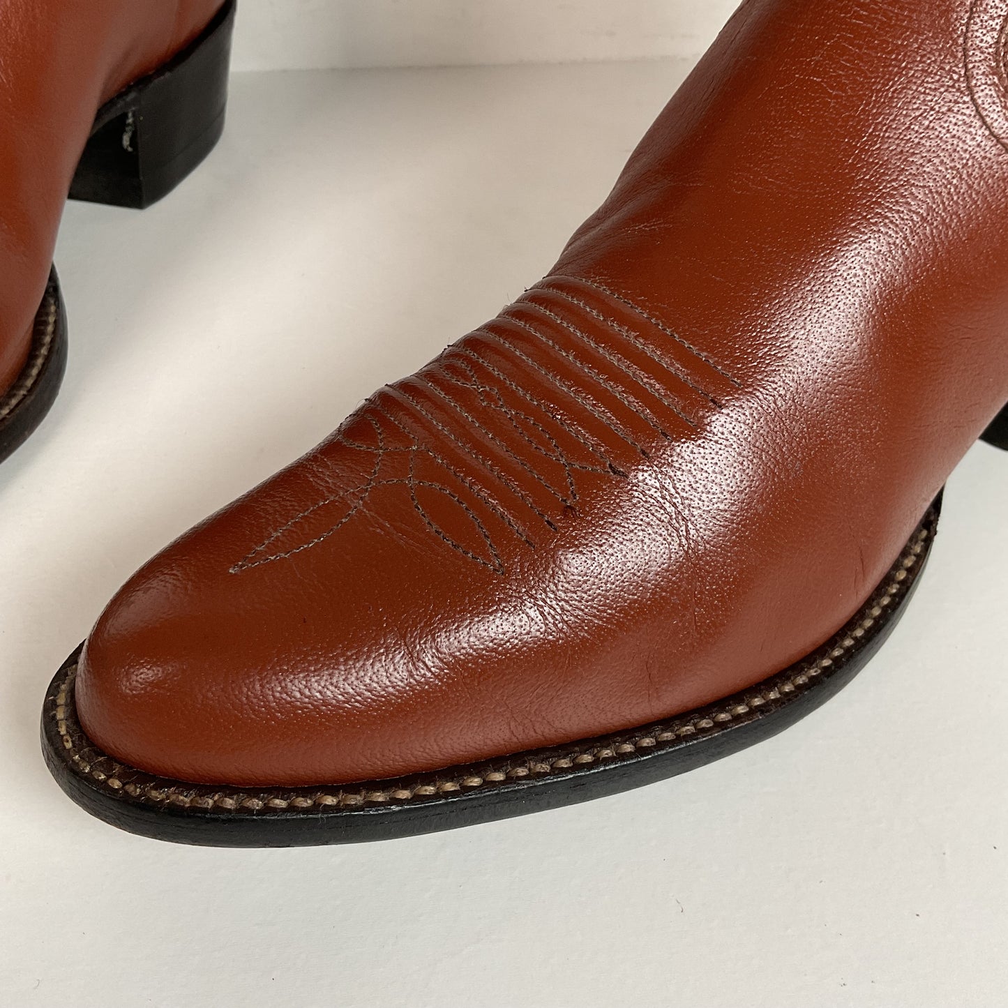 Vintage Sanders Cowboy Boots | Narrow | Brown | Men’s 11 B