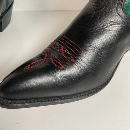 Vintage Dan Post for Code West Cowgirl Boots | Tooled Inlays | Women’s 9 M