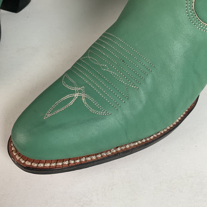 Chris Romero Tall Cowgirl Boots | Sea Foam Green | 6 M