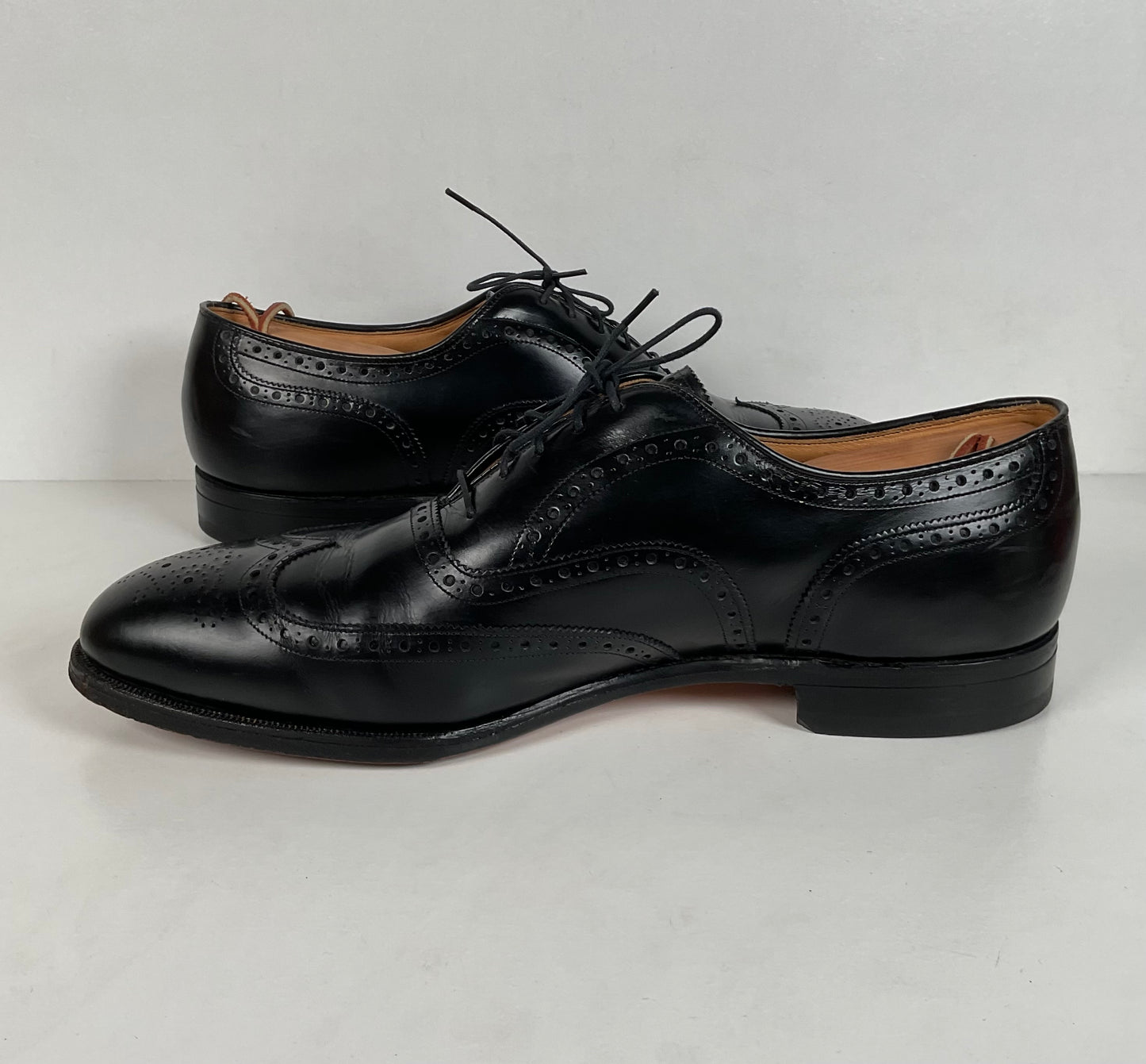Vintage Johnston Murphy Oxford Shoes | USA Made | Classic Black | Men’s 12 D