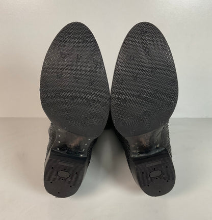 Vintage Tony Lama Anaconda Cowboy Boots | Snakeskin | Gold Label | Exotic | 9 D