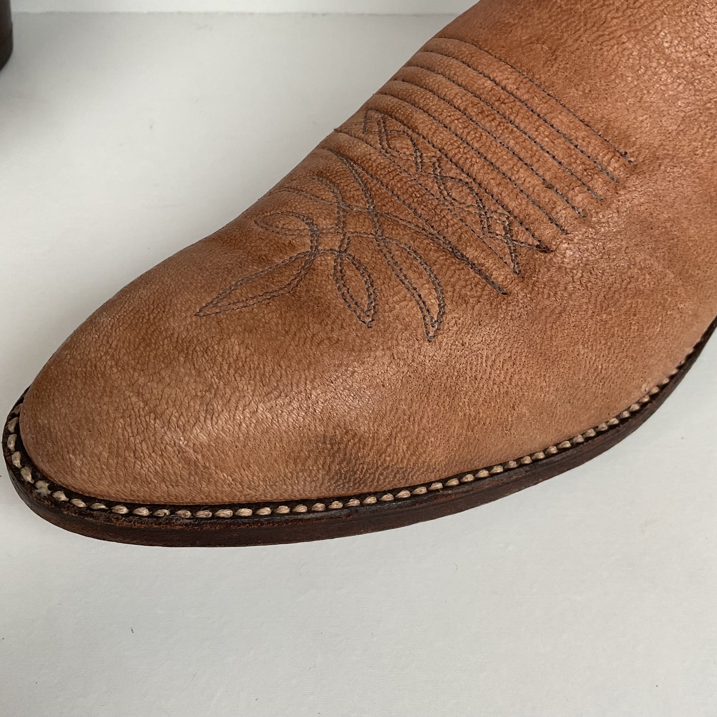 Vintage Dan Post Elk Skin Cowboy Boots | USA Made | Men’s 9.5 D
