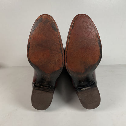 Vintage Lucchese San Antonio Cowboy Boots | Oxblood | Extra Narrow | 11.5 A