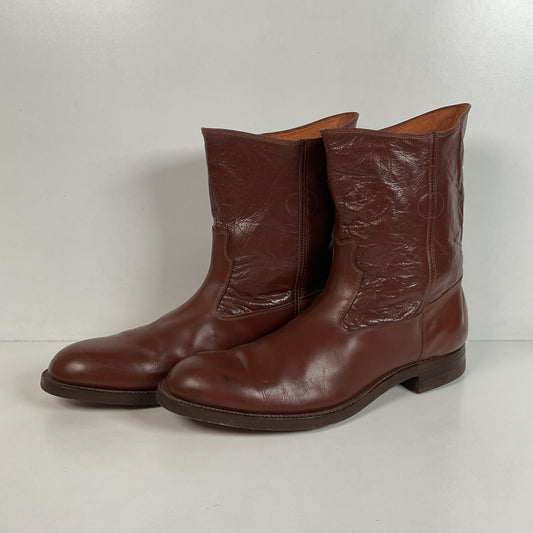 Vintage Jarman Cloth Pull Military Style Boots 11 Narrow 1940s