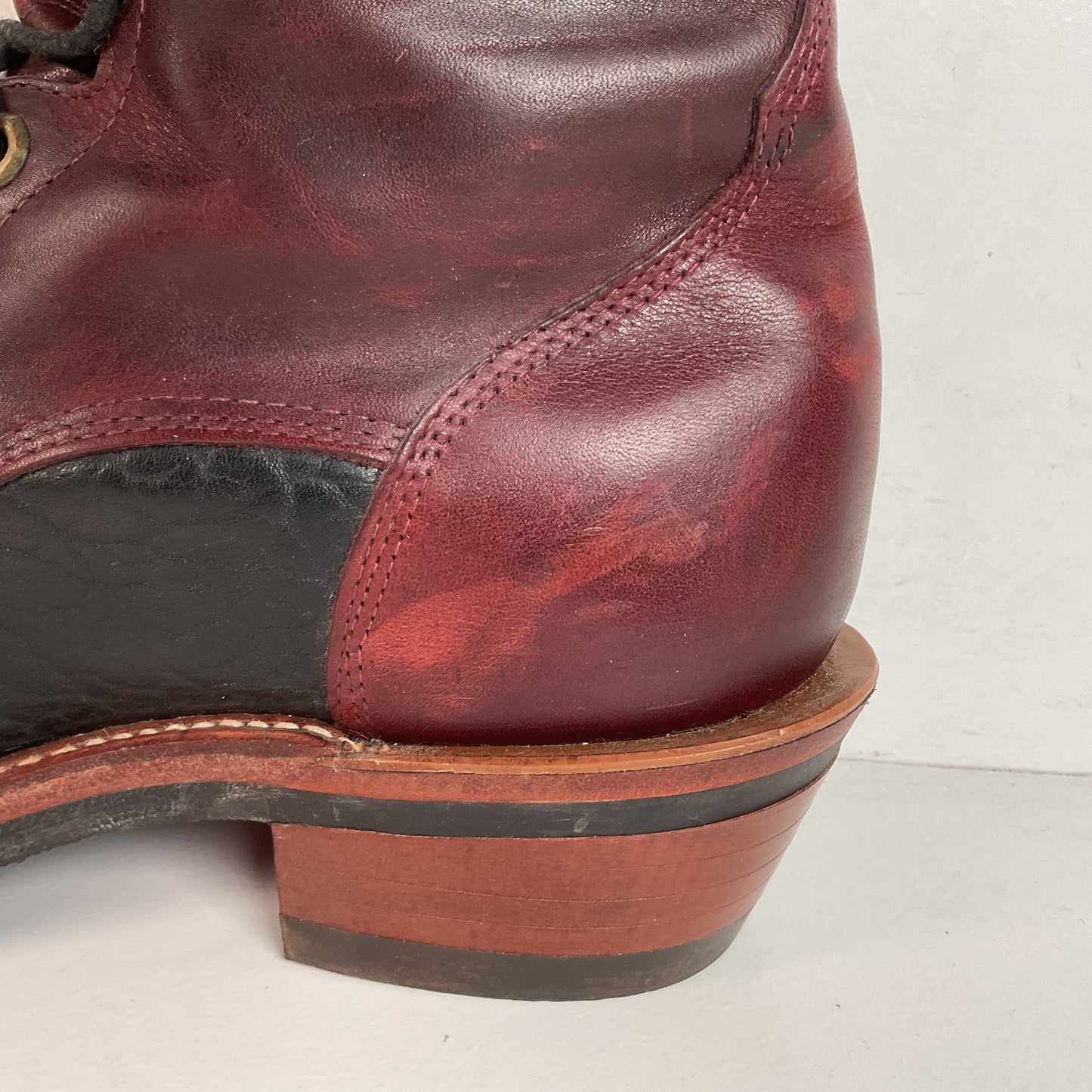 Tony Lama Kiltie Packer Boots 9 D Bullhide Western Lace Up