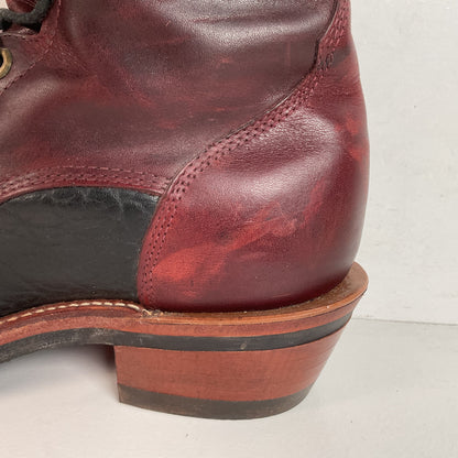 Tony Lama Kiltie Packer Boots 9 D Bullhide Western Lace Up