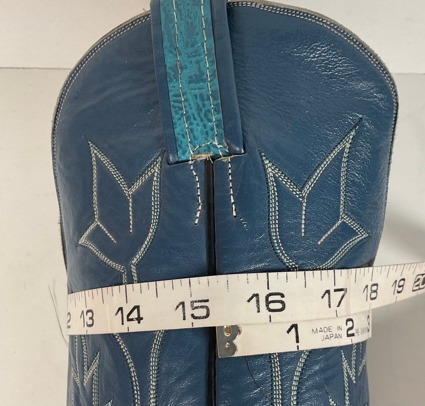 Vintage Hondo Antelope Cowboy Boots | Exotic | Powder Blue | Men’s 11 D