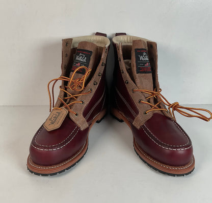 Woolrich Woodsman Moc Toe Boots 10 D USA Made Tobacco