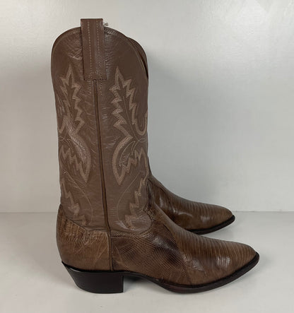 Vintage Panhandle Slim Teju Lizard Cowboy Boots | Men’s 9 D