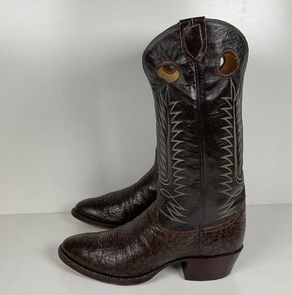 Vintage Tony Lama Caribou Buckaroo Boots | Exotic | Gold Label | Men’s 10 D