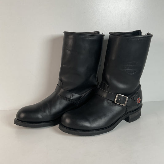 Vintage Harley Davidson Engineer Boots | Soft Toe | Zip Up | USA Made | Men’s 11