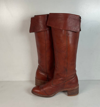 Vintage Dingo Acme Women’s Cuffed Campus Boots 9 M USA Made
