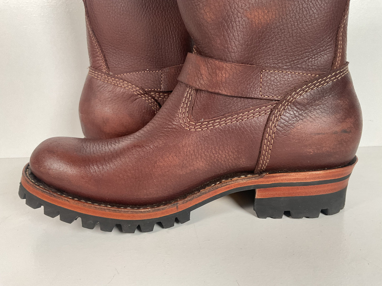 Bison Hide Engineer Boots | Shorty | Custom | PNW | Pacific Northwest | Men’s 9.5