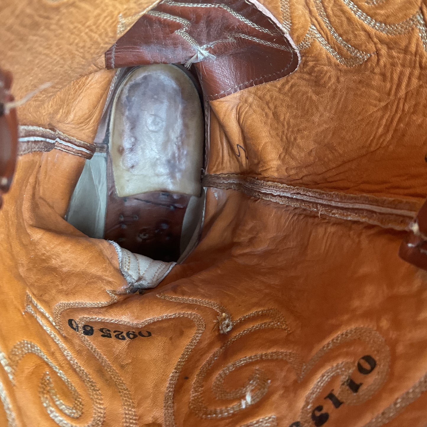 Vintage Tony Lama Smooth Ostrich Cowboy Boots | 1970s | Gold Label | Men’s 12 B