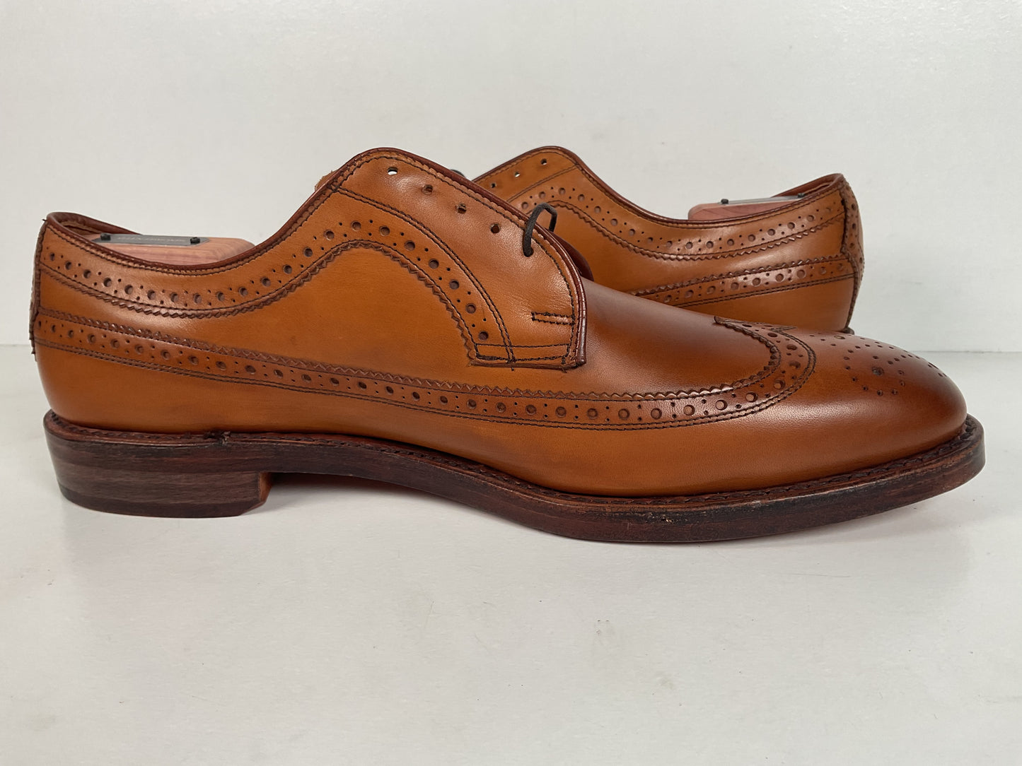 Ralph Lauren Sanderson Burnished Wingtip Shoes | USA Made | 11.5 D