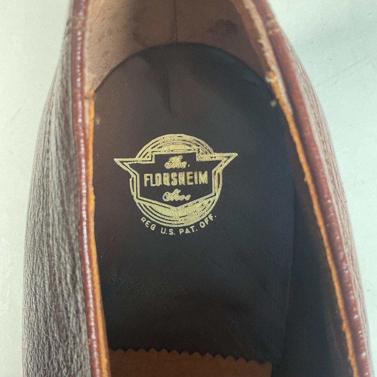 Vintage Florsheim Plain Toe Dress Shoes 10.5 3E (Wide)