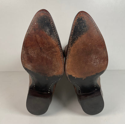 Vintage Panhandle Slim Teju Lizard Cowboy Boots | Men’s 9 D