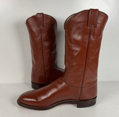 Vintage Justin Roper Boots | Cowboy | USA Made | Brown | Men’s 12 EE