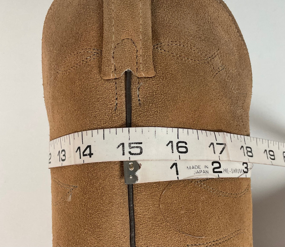 Vintage J. Chisholm Cowboy Boots | Full Suede Rough Out | USA Made | Men’s 9 D
